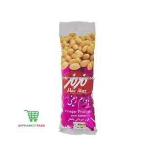 بادام زمینی سرکه‎‌ای مزمز وزن 35 گرمی